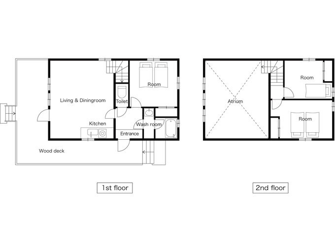 森の中に佇む3LDKのリゾートハウスで別荘気分を満喫♪リゾートハウス（もみじヶ丘86-2）｜那須ハイ乗り放題付｜1泊2食付