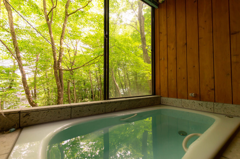 【ペットと泊まれる】木々や自然に囲まれた貸別荘にステイ♪リゾートハウス（赤松平8-3）｜那須ハイ乗り放題付｜1泊2食付