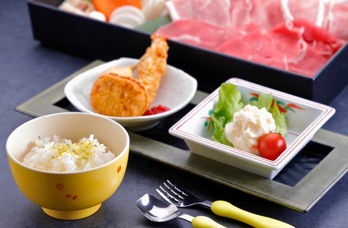 すき焼きのお子様セット
