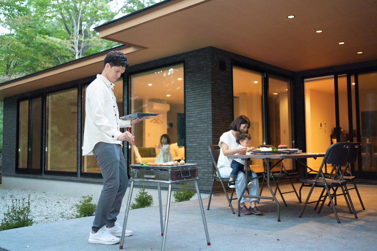 お部屋でBBQ