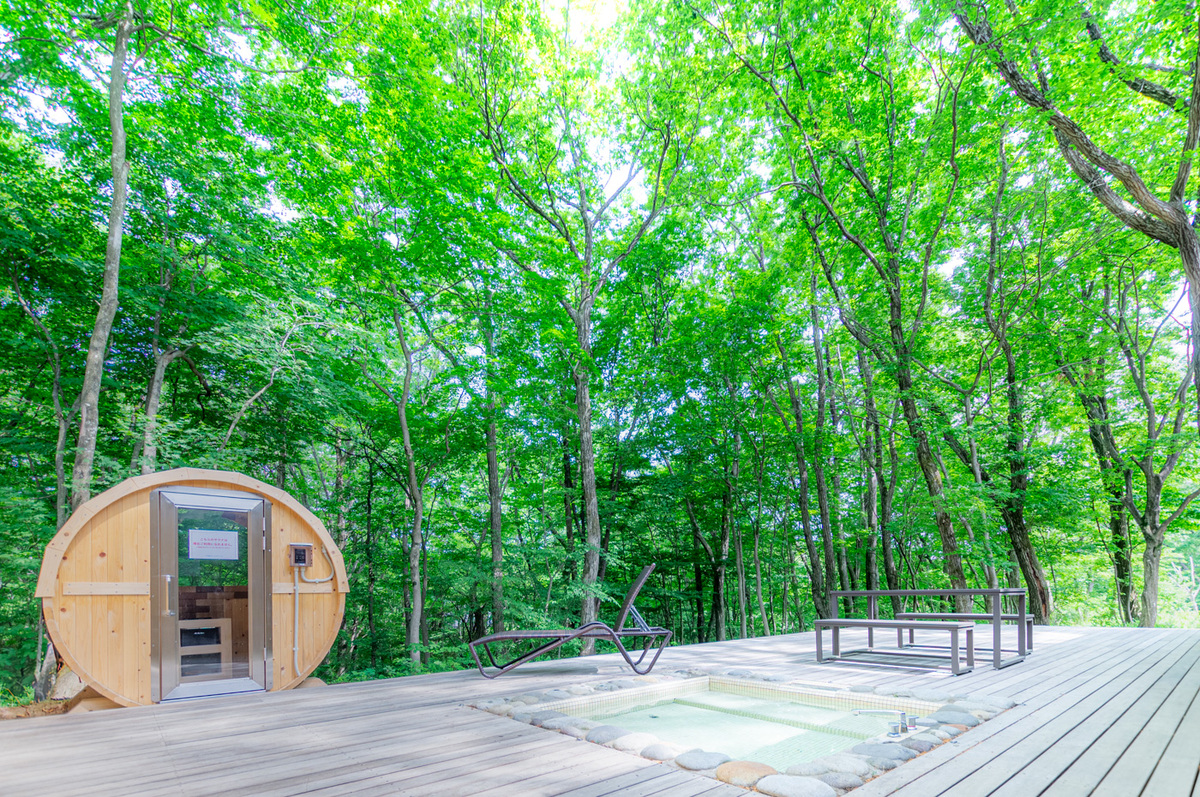 【ペットと泊まれる】庭と仲良くする家。無印良品陽の家 SAUNA 02
