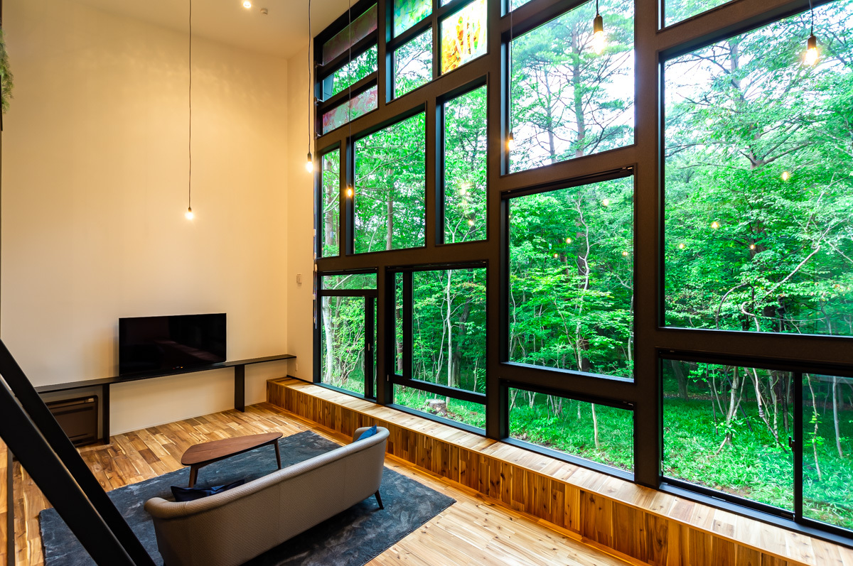 森の光につつまれる空間　「Forest Glass」